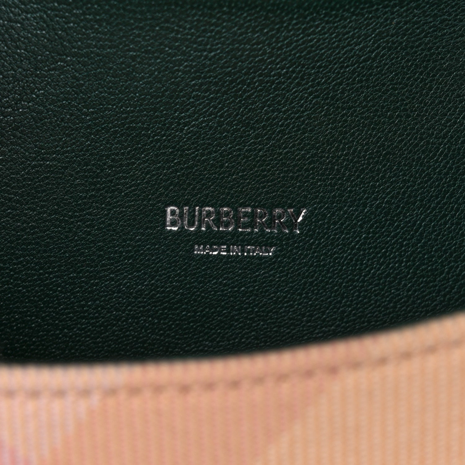 Burberry Jacquard Check Mini Rocking Horse Crossbody Peach 6 of 10