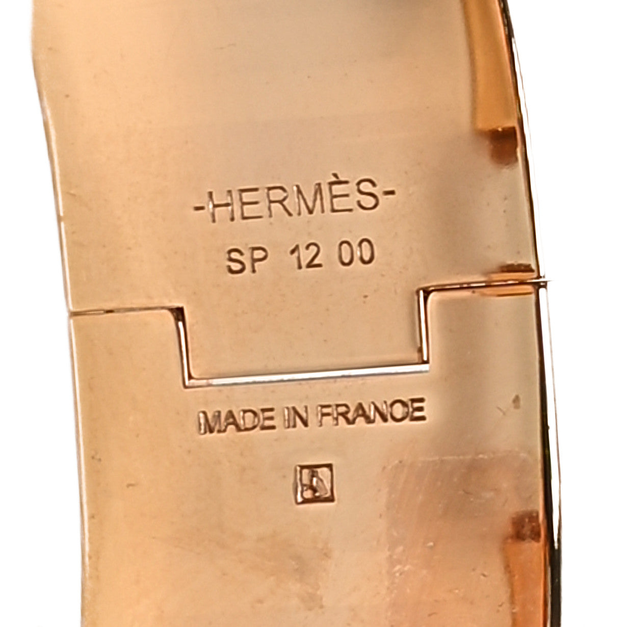Hermes Enamel Wide Clic Clac H Bracelet PM Rose Dragee 4 of 5
