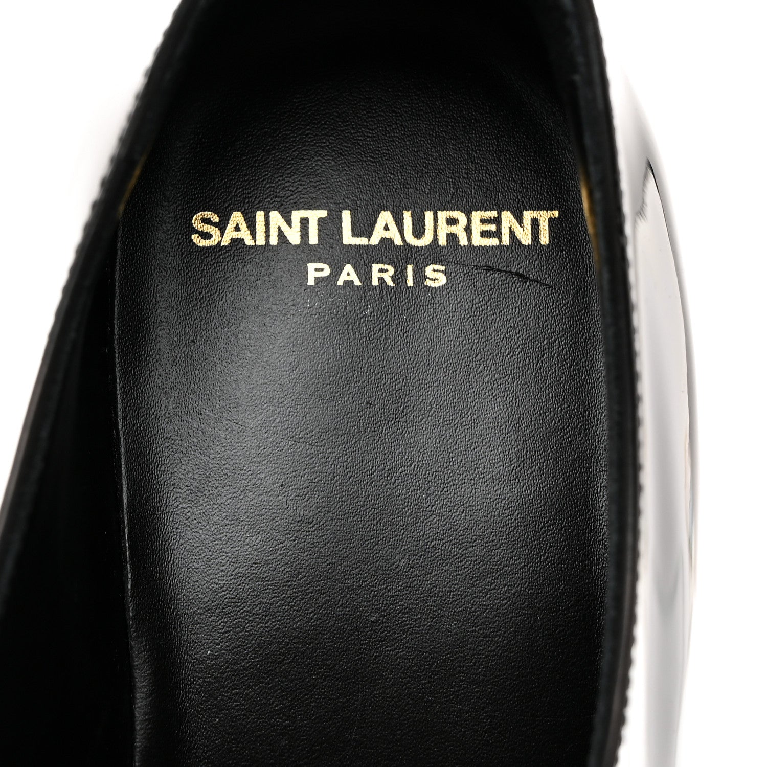 Saint Laurent Patent Baltimora Lace Up Derby Shoes 38 Black 6 of 9