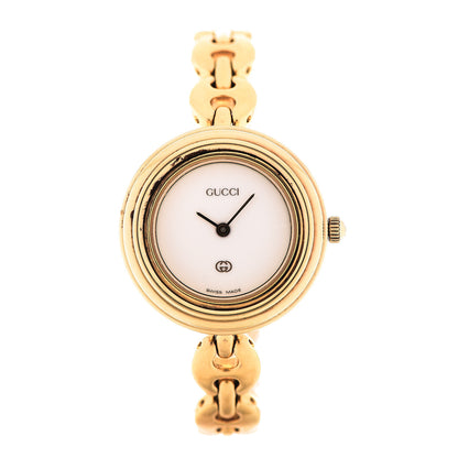 Gucci Stainless Steel 26mm Rice Link Interchangeable Bezel Quartz Watch 1 of 7