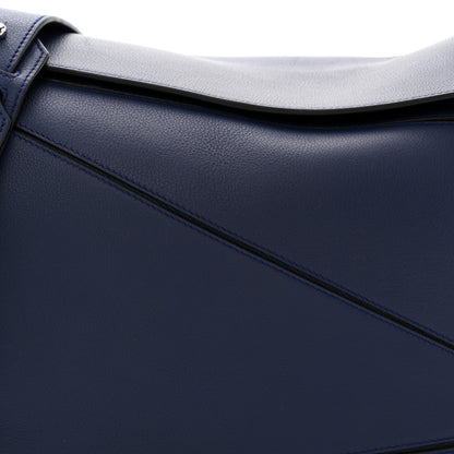 Loewe Calfskin Large Puzzle Bag Navy 8 of 10