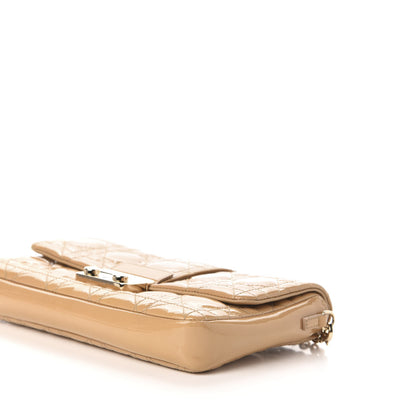 Christian Dior Patent Cannage New Lock Pouch Beige 9 of 11