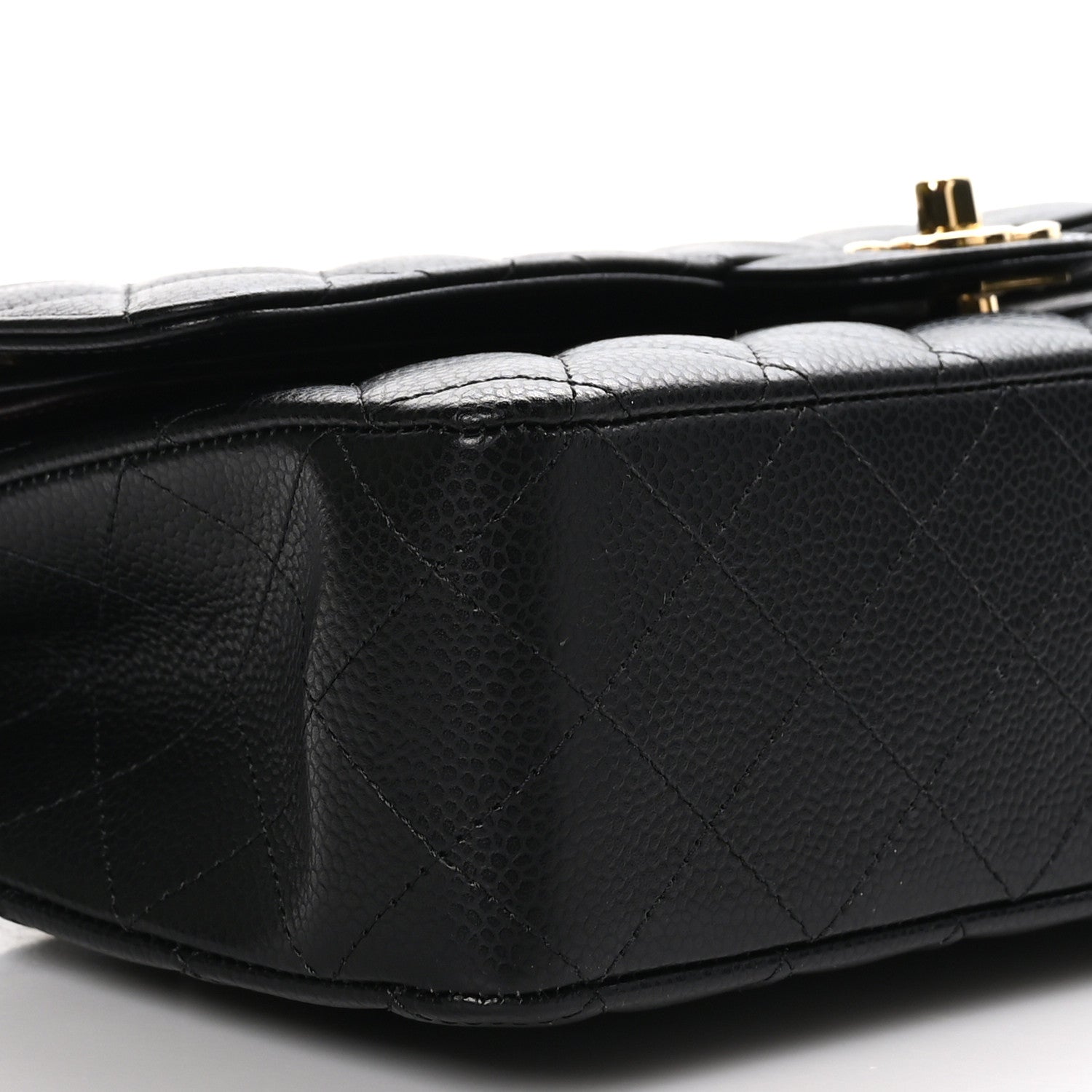 Chanel Caviar Quilted Medium Double Flap Black 8 of 10