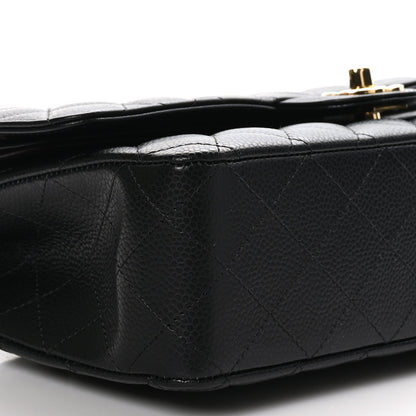 Chanel Caviar Quilted Medium Double Flap Black 8 of 10