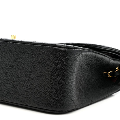 Chanel Caviar Quilted Jumbo Double Flap Black 10 of 11
