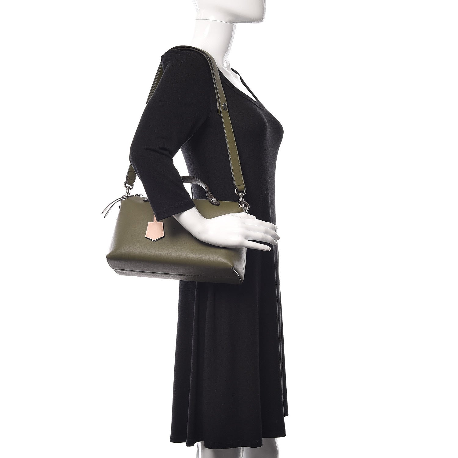 Fendi Vitello Dolce 4 Color Medium By The Way Boston Bag Equatore Plaster Multicolor 2 of 9