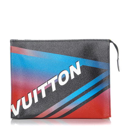 Louis Vuitton Damier Race Toiletry Pouch 26 Black Rose 1 of 7