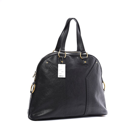 Saint Laurent Calfskin Oversized Muse Black 2 of 10