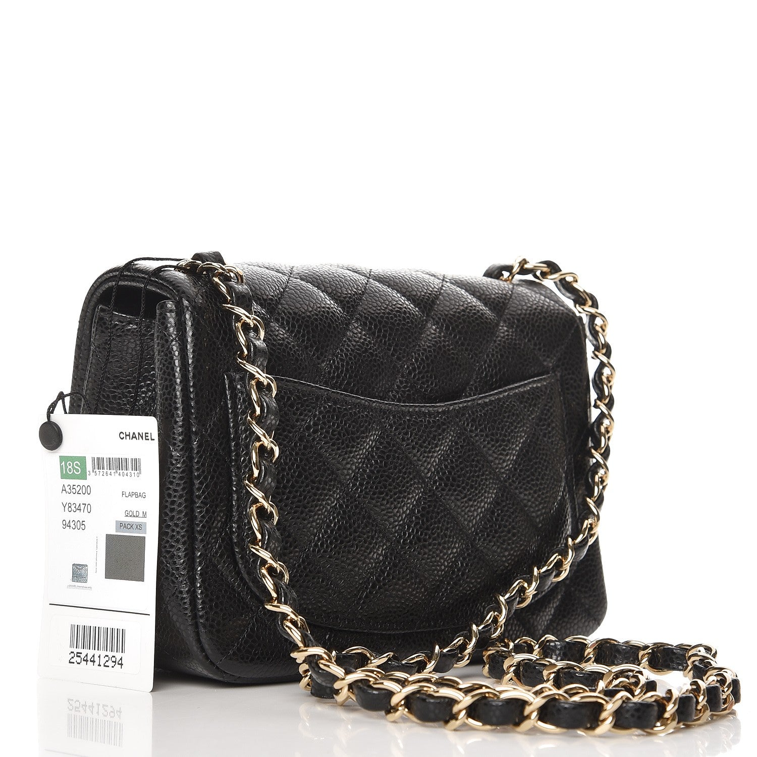 Chanel Caviar Quilted Mini Square Flap Black 3 of 8