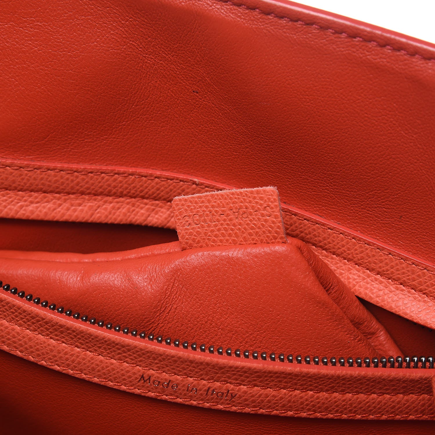 Celine Grained Calfskin Medium Phantom Luggage Coral 6 of 19