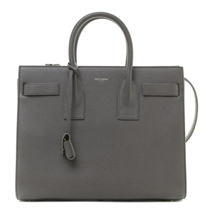 Saint Laurent Grained Calfskin Small Sac De Jour Fog 1 of 12