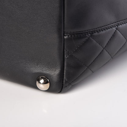 Chanel Calfskin Quilted Large Cambon Tote Black White 13 of 15