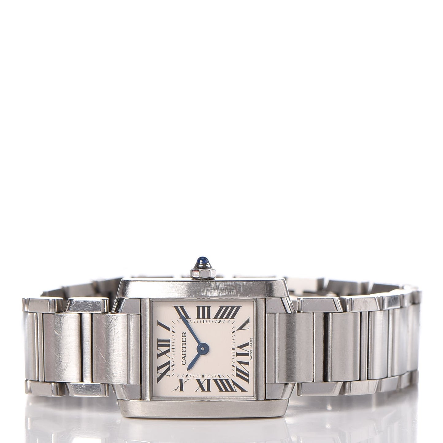 Stainless Steel 20mm Tank Francaise Quartz Watch