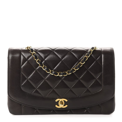 Chanel Lambskin Quilted Medium Single Flap Brown 1 of 15