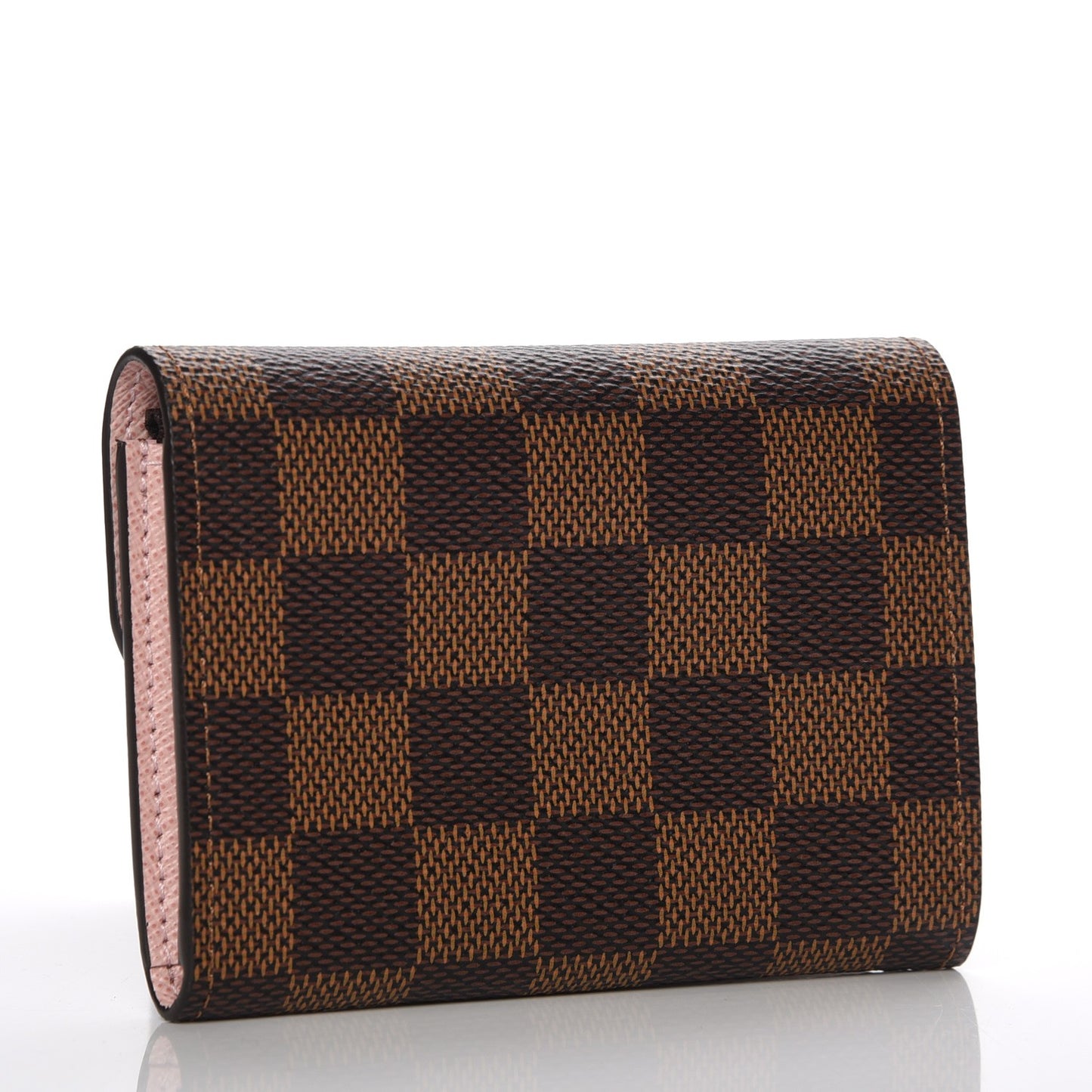 Damier Ebene Rosalie Coin Purse Rose Ballerine