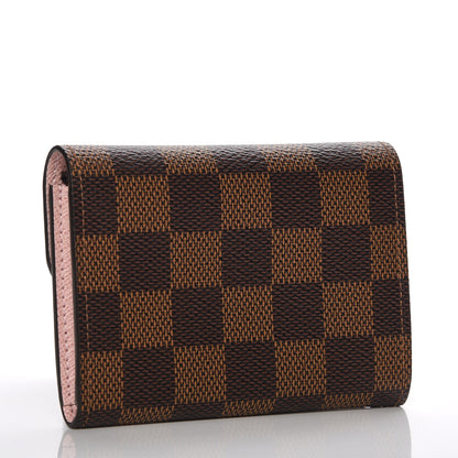Louis Vuitton Damier Ebene Rosalie Coin Purse Rose Ballerine 3 of 7