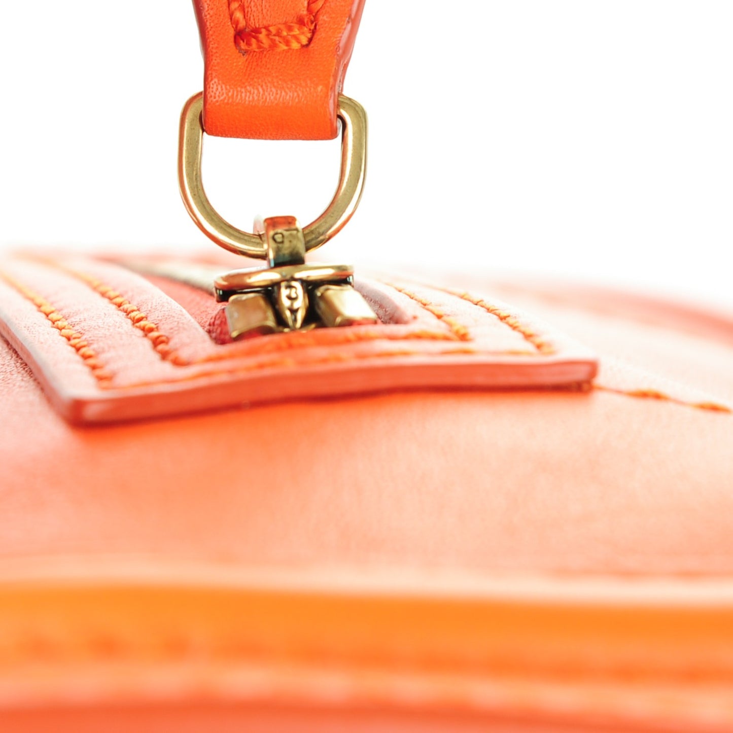 Smooth Calfskin Nano Luggage Orange