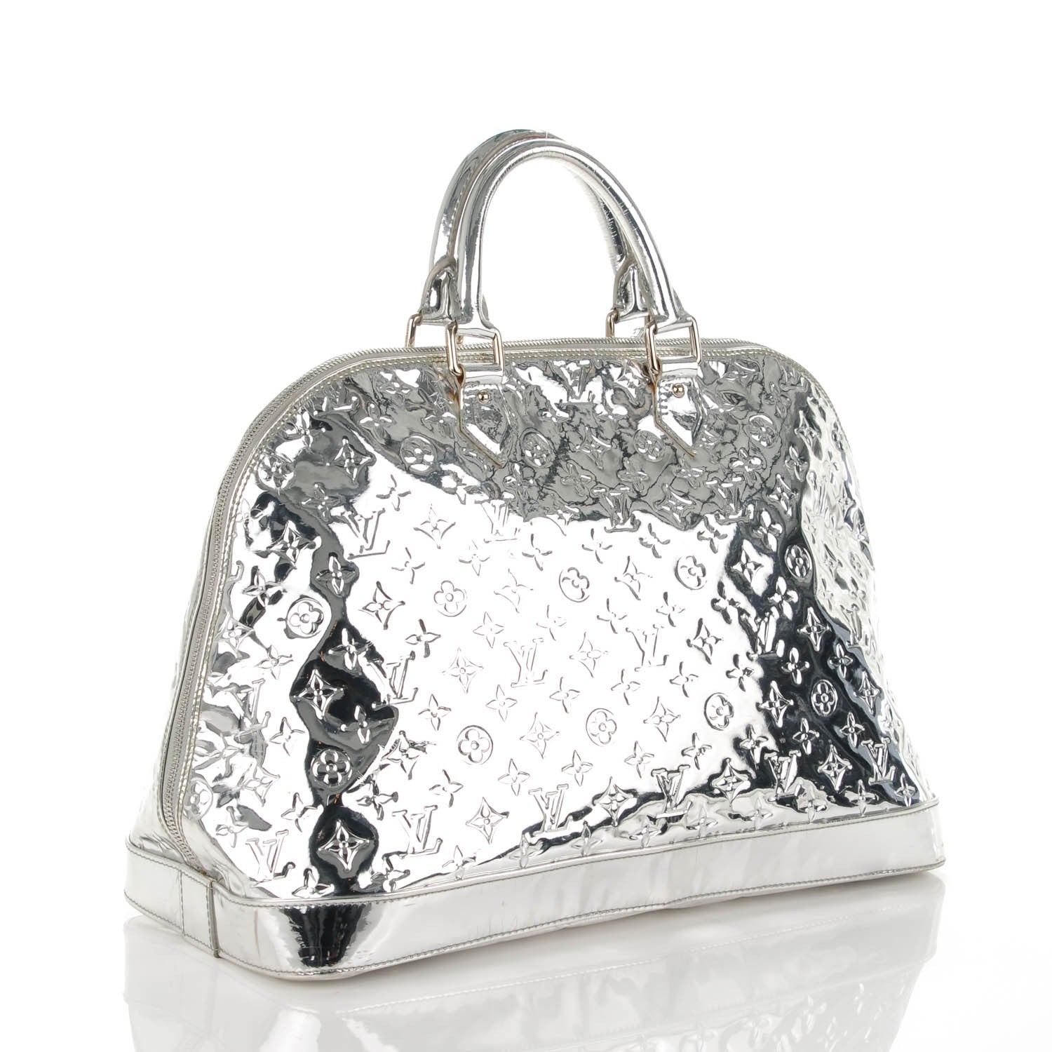 Louis Vuitton Monogram Miroir Alma GM XL Silver 3 of 10