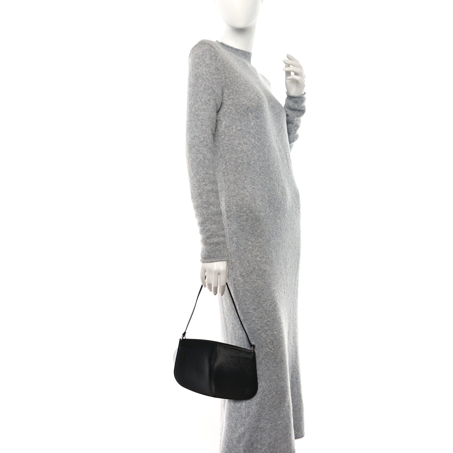 Epi Demi Lune Pochette Black