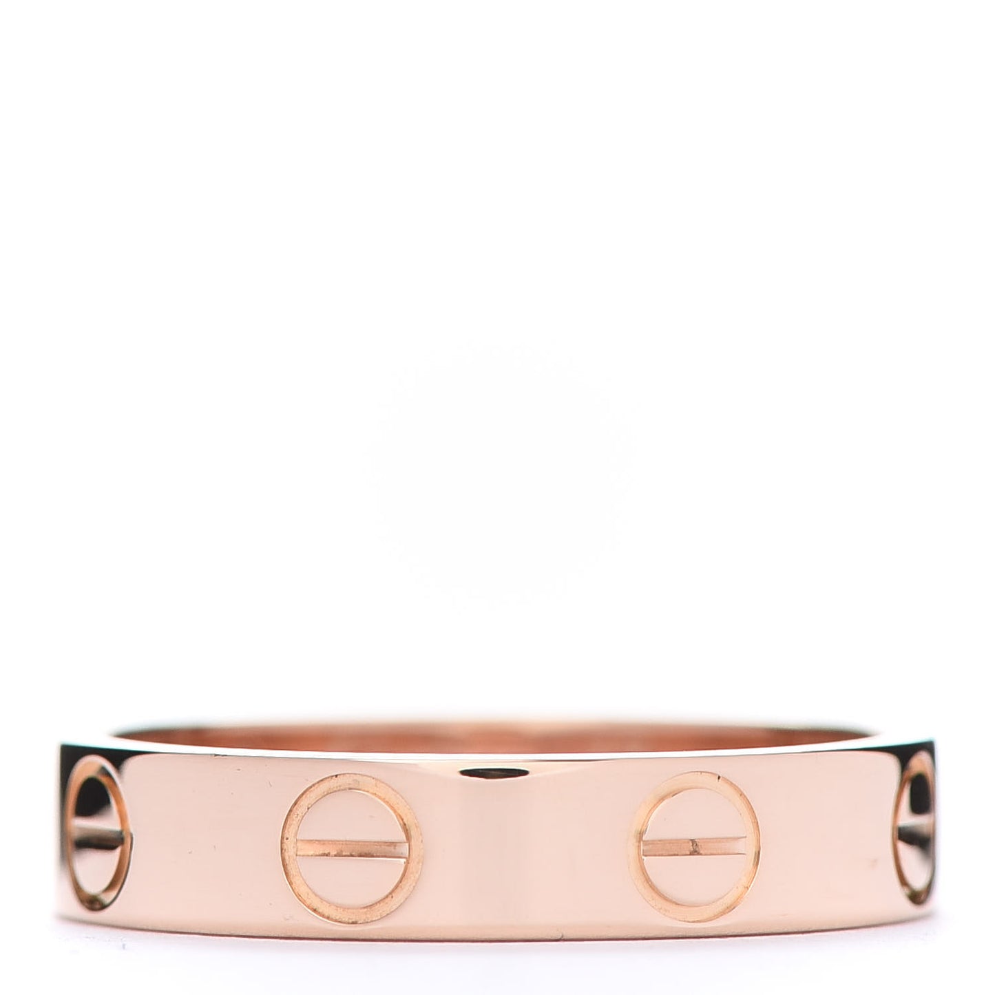 18K Pink Gold 3.5mm LOVE Wedding Band Ring 48 4.5
