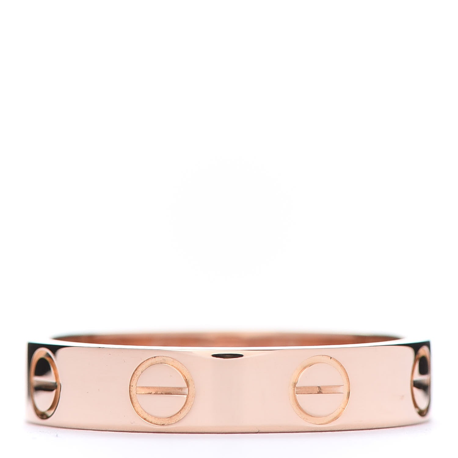 Cartier 18K Pink Gold 3.5mm LOVE Wedding Band Ring 48 4.5 3 of 4