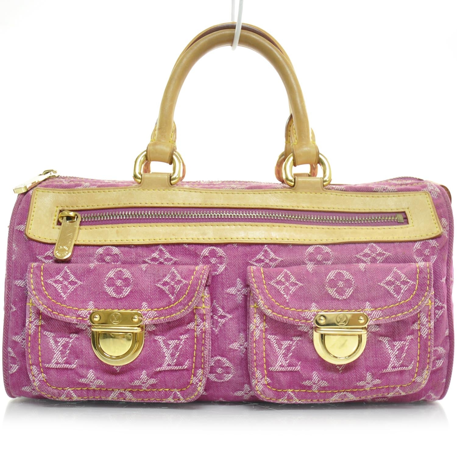 Louis Vuitton Monogram Denim Neo Speedy Fuchsia 1 of 9