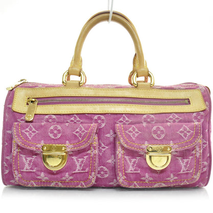 Louis Vuitton Monogram Denim Neo Speedy Fuchsia 1 of 9