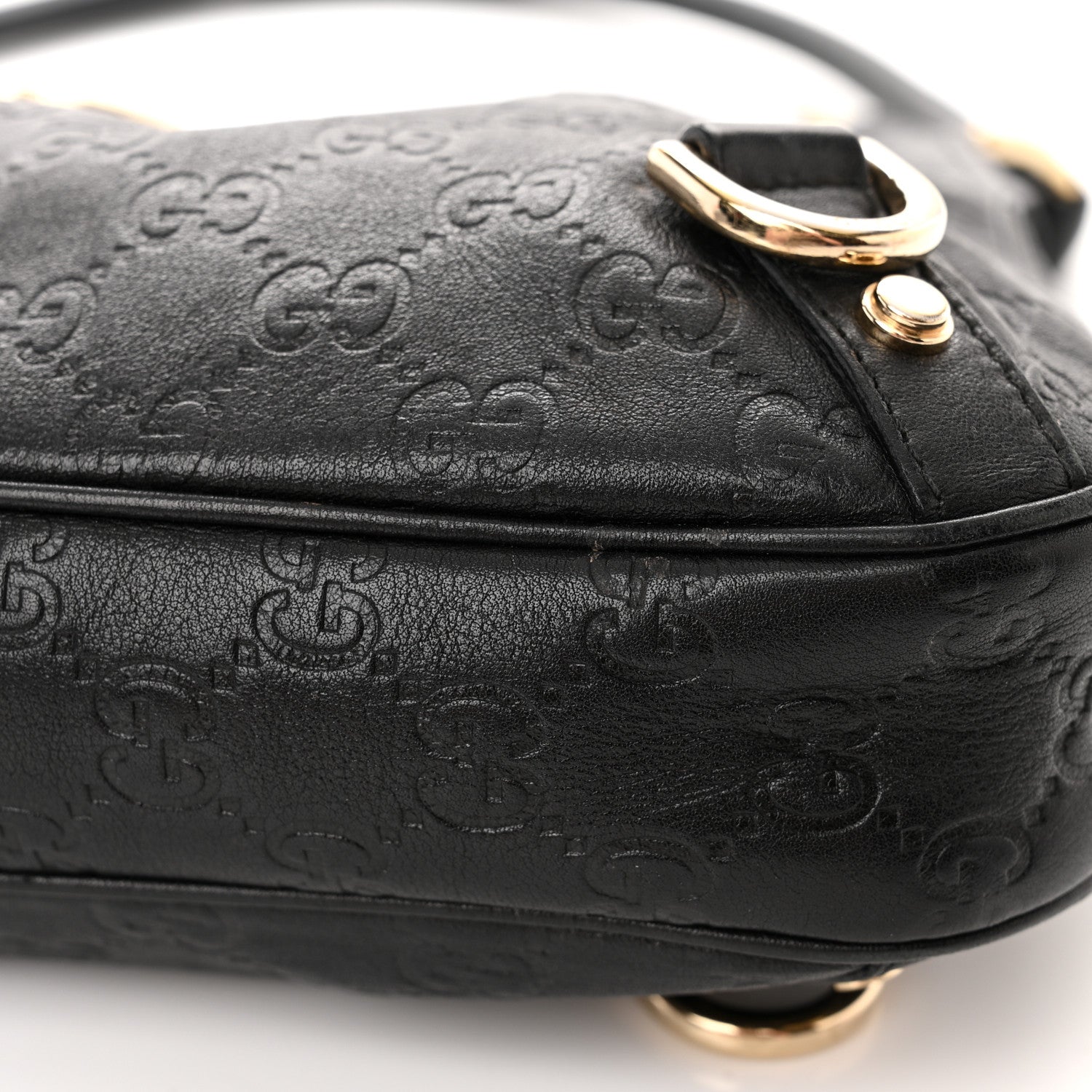 Gucci Guccissima Medium Abbey D Ring Hobo Black 14 of 14