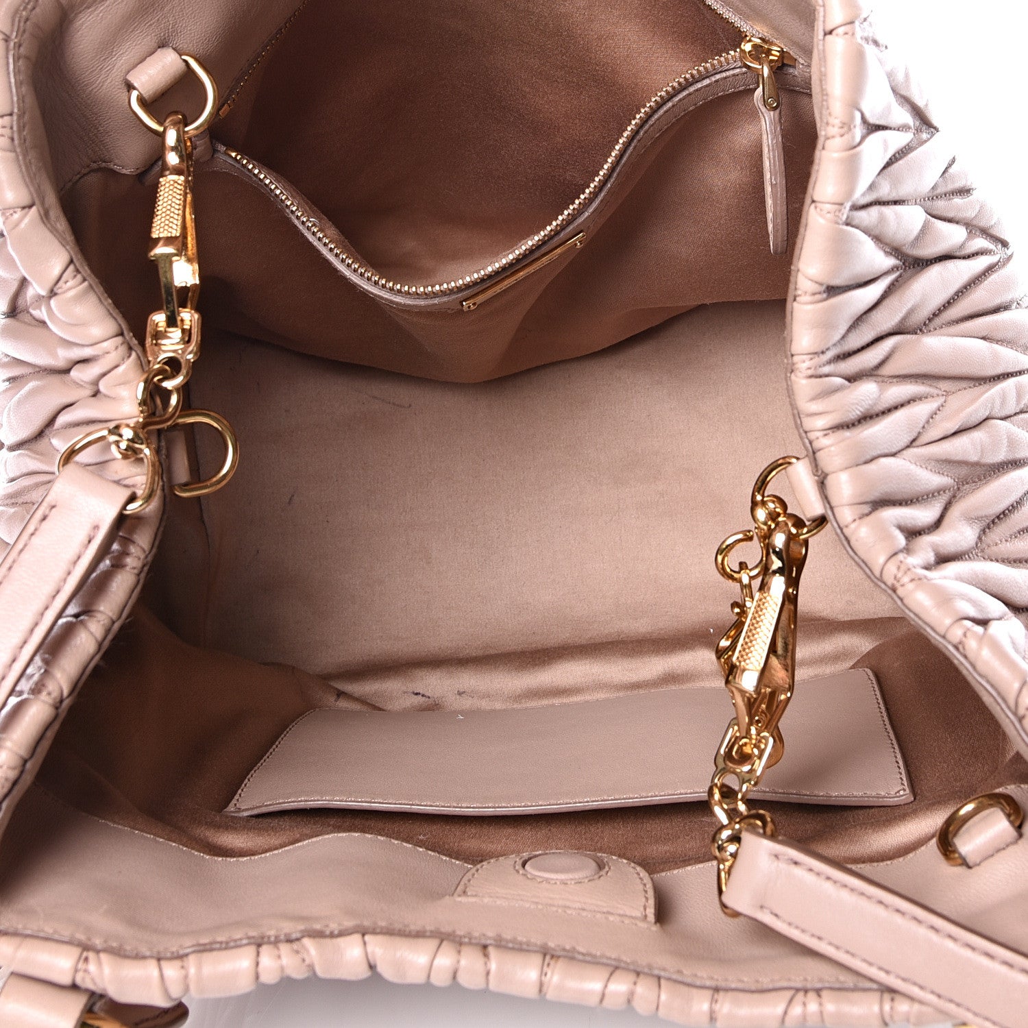 Miu Miu Nappa Matelasse Tote Cammeo 4 of 16