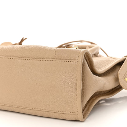 Balenciaga Shiny Goatskin Gold Metallic Edge Hardware S City Beige Sahara 9 of 10