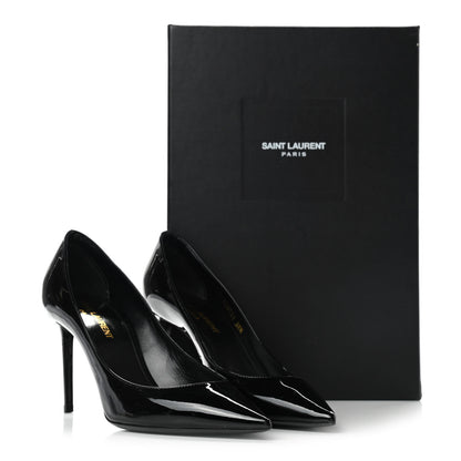 Saint Laurent Patent Calfskin Zoe 85 Pumps 36.5 Black 11 of 11