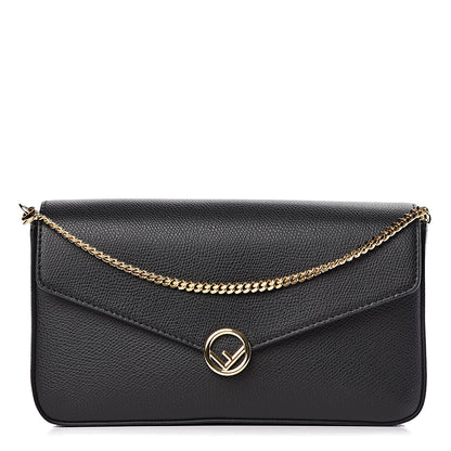 Fendi Vitello Cruise F is Fendi Envelope Wallet on Chain with Pouches Black 1 of 13