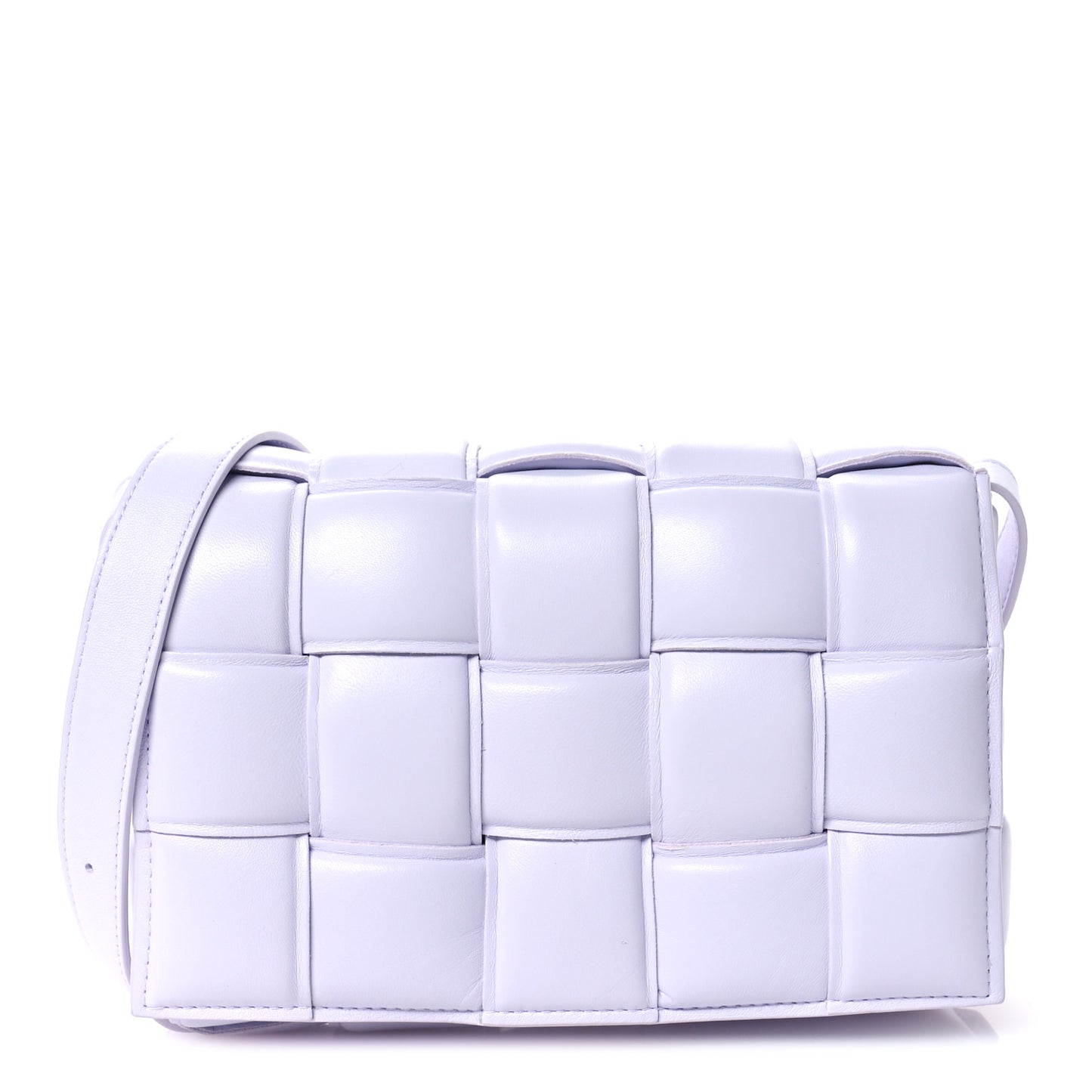 Nappa Maxi Intreccio Padded Cassette Crossbody Bag Mirth Washed