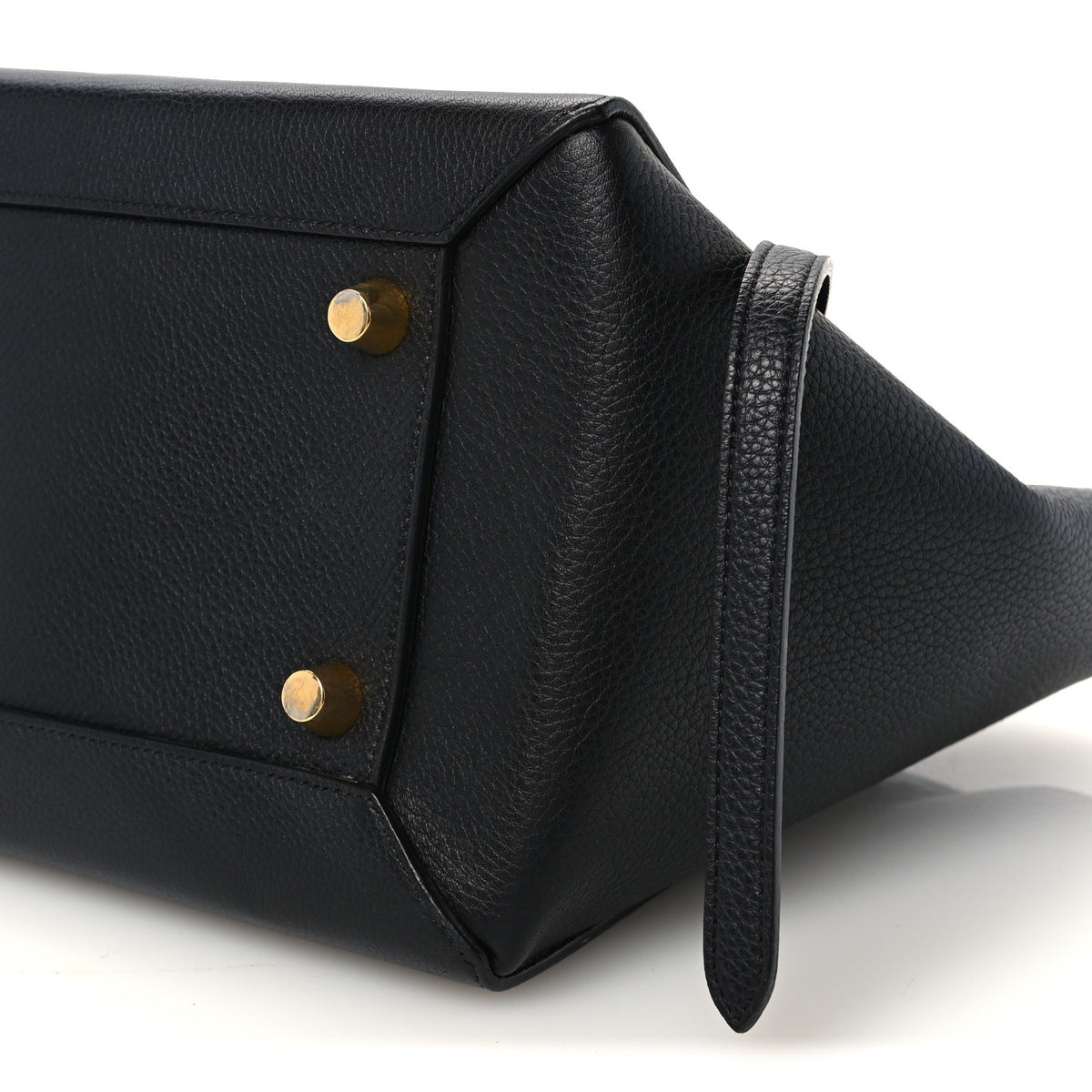 Grained Calfskin Mini Belt Bag Black