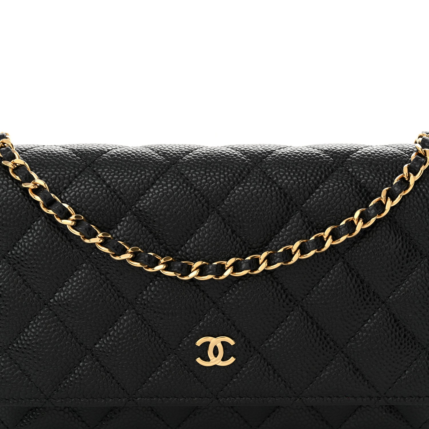 Chanel Caviar Quilted Wallet on Chain WOC Black 9 of 12