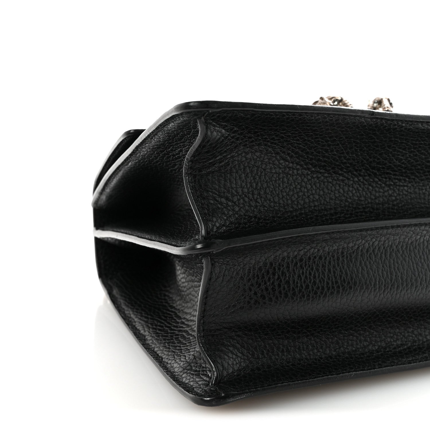 Gucci Dollar Calfskin Crystal Web Medium Dionysus Bamboo Top Handle Bag Black Black Diamond 9 of 10