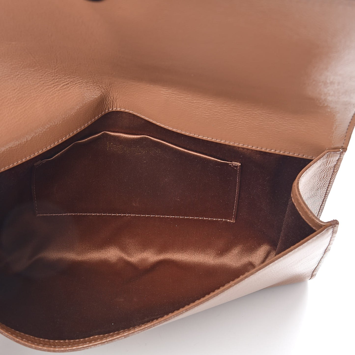 Textured Patent Calfskin Monogram Large Belle De Jour Clutch Nude