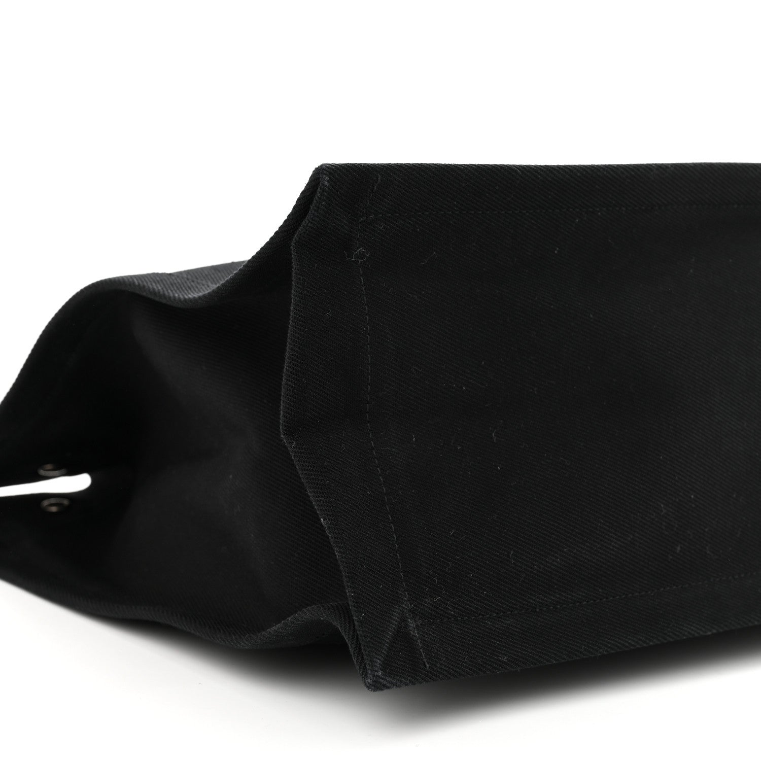 Saint Laurent Linen Calfskin Rive Gauche Tote Black 9 of 10