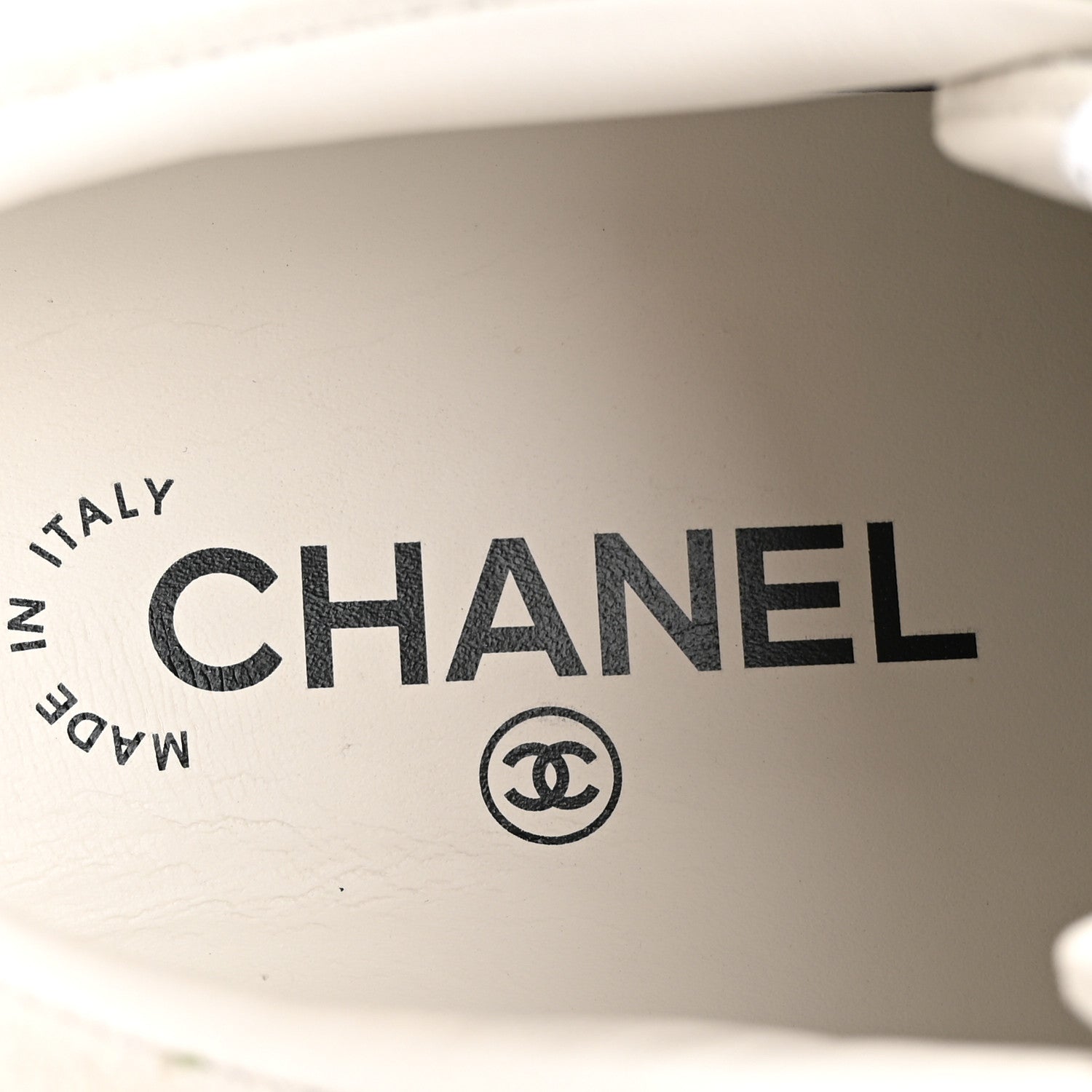 Chanel Suede Kidskin Womens CC Sneakers 39 White Green 7 of 11