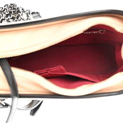 Chanel Aged Calfskin Quilted Small Gabrielle Hobo Beige Black 5 of 11