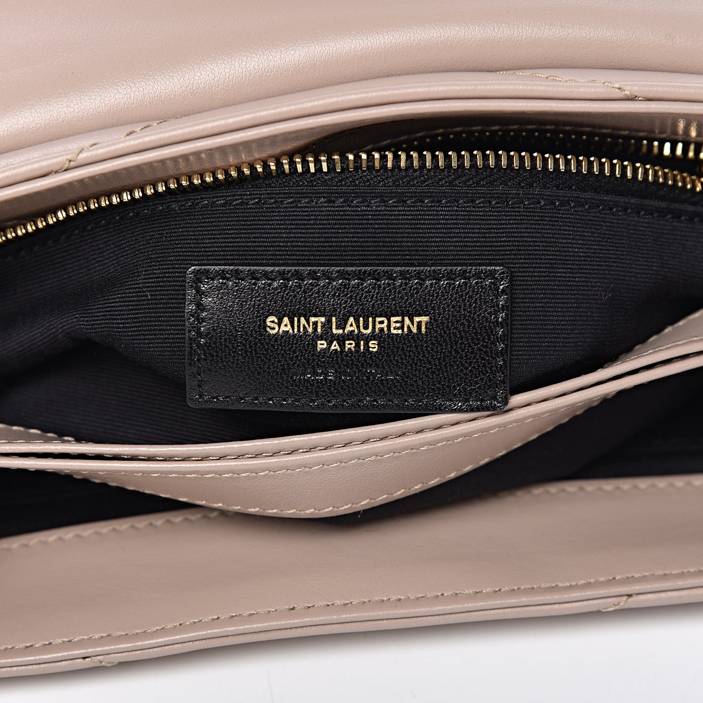 Calfskin Y Quilted Monogram Toy Loulou Satchel Mink
