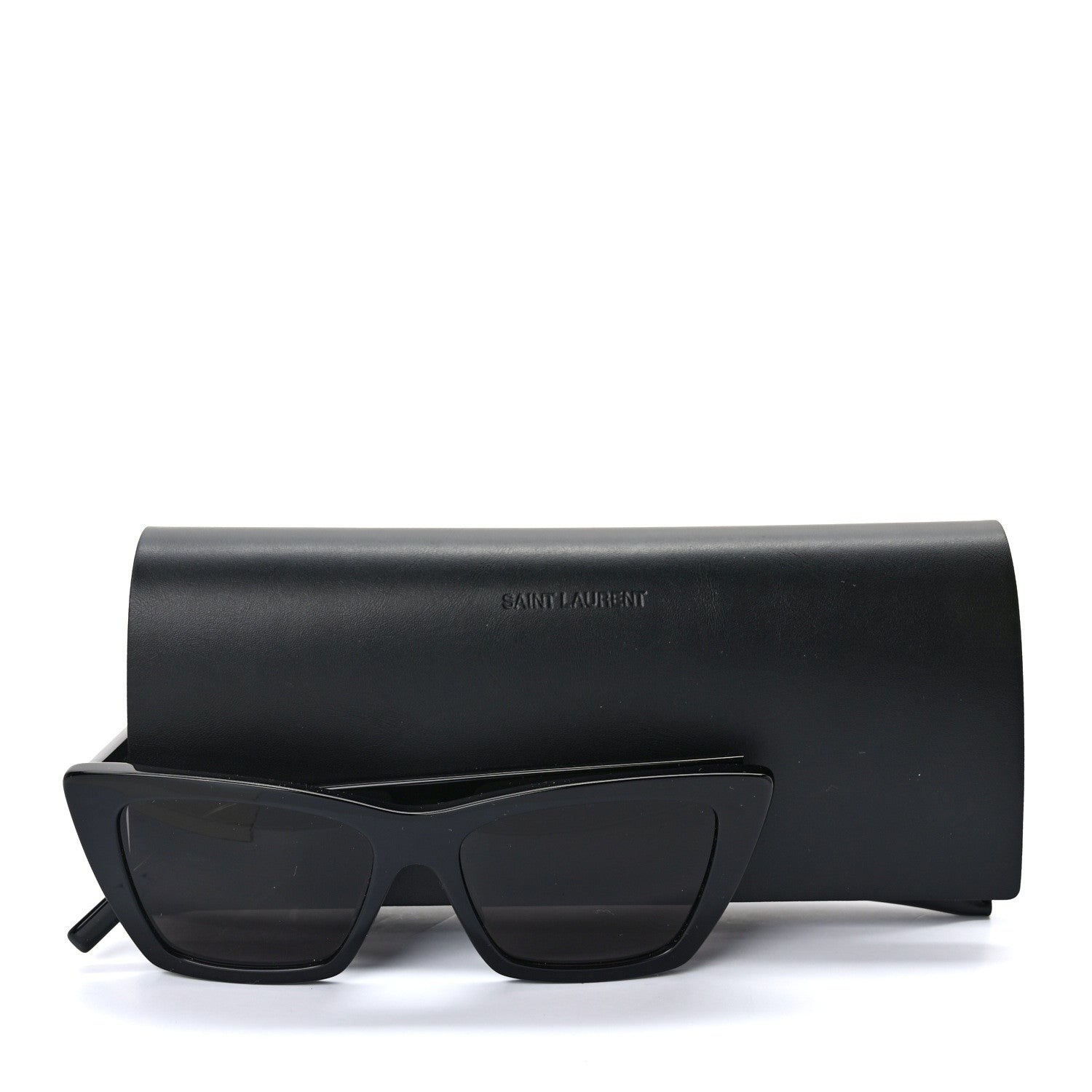 Saint Laurent Acetate Mica Cat Eye Sunglasses SL 276 Black 8 of 8