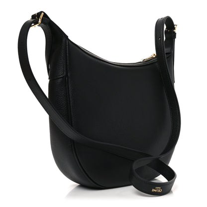 Celine Supple Calfskin Cuir Triomphe Small Heloise Shoulder Bag Black 3 of 11