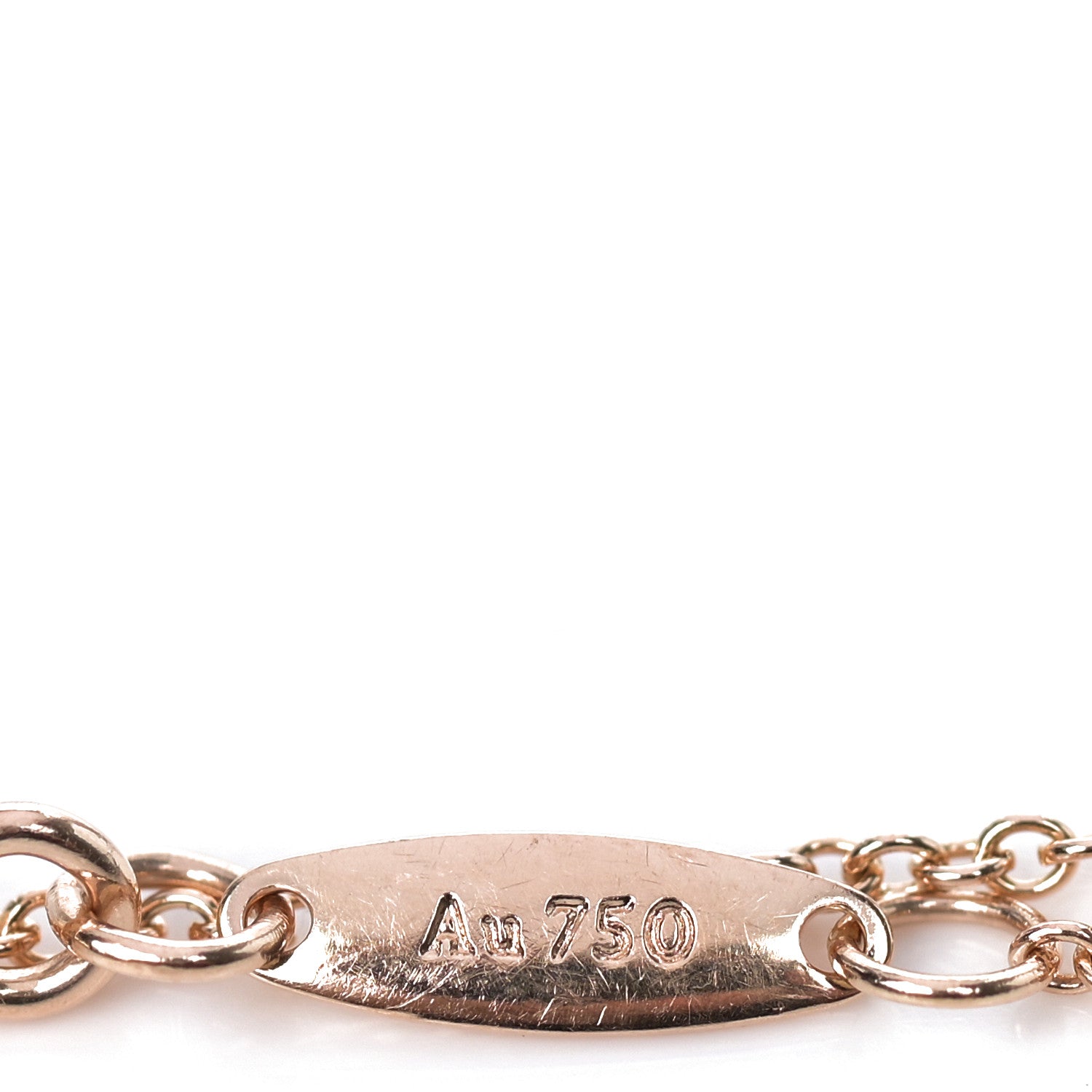 Tiffany 18K Rose Gold Diamond .04ct Elsa Peretti Diamonds by the Yard Bracelet 6 of 6