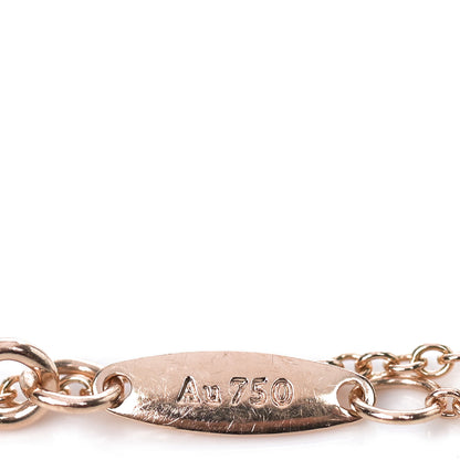 Tiffany 18K Rose Gold Diamond .04ct Elsa Peretti Diamonds by the Yard Bracelet 6 of 6