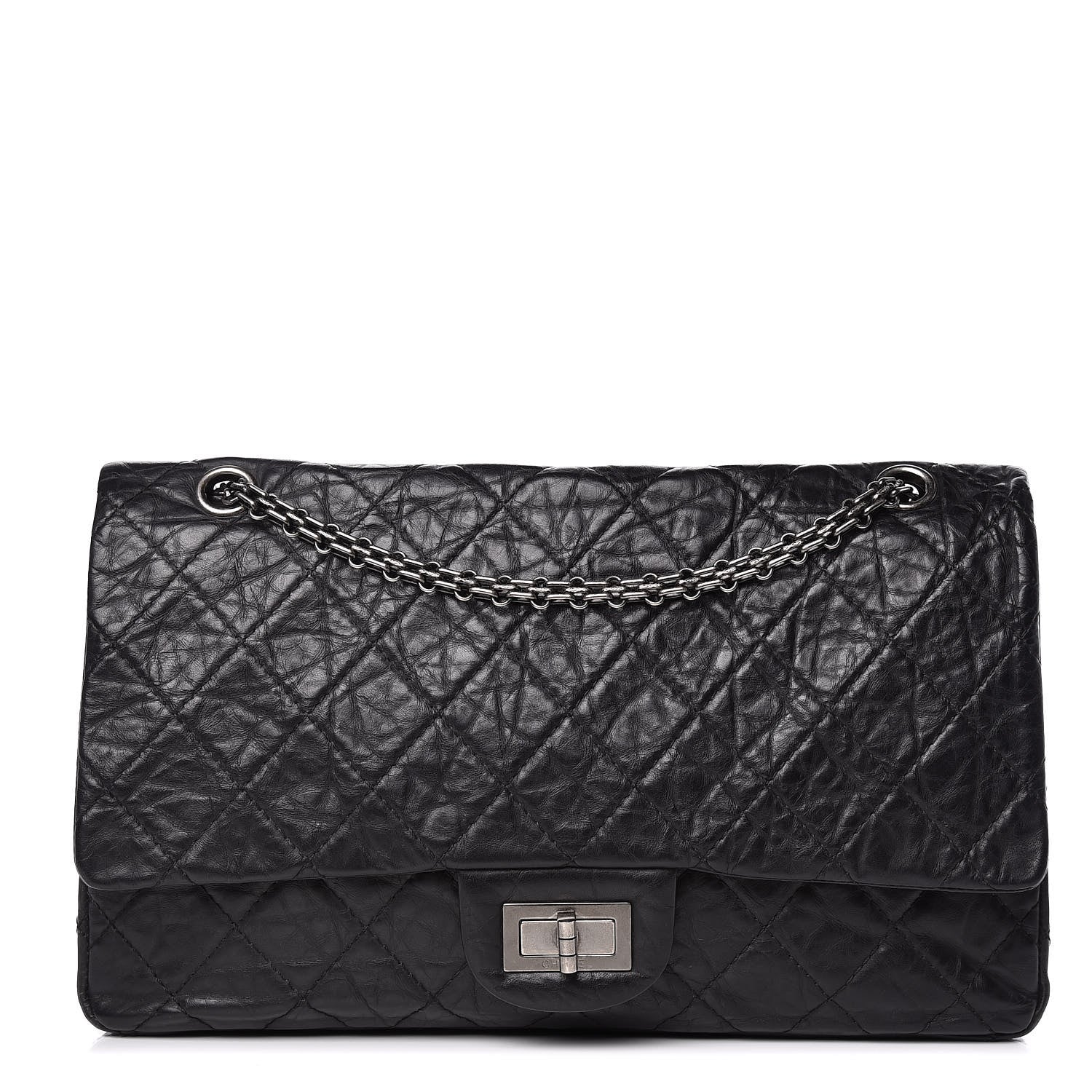 Chanel Aged Calfskin Quilted 2.55 Reissue 227 Flap Black 1 of 9