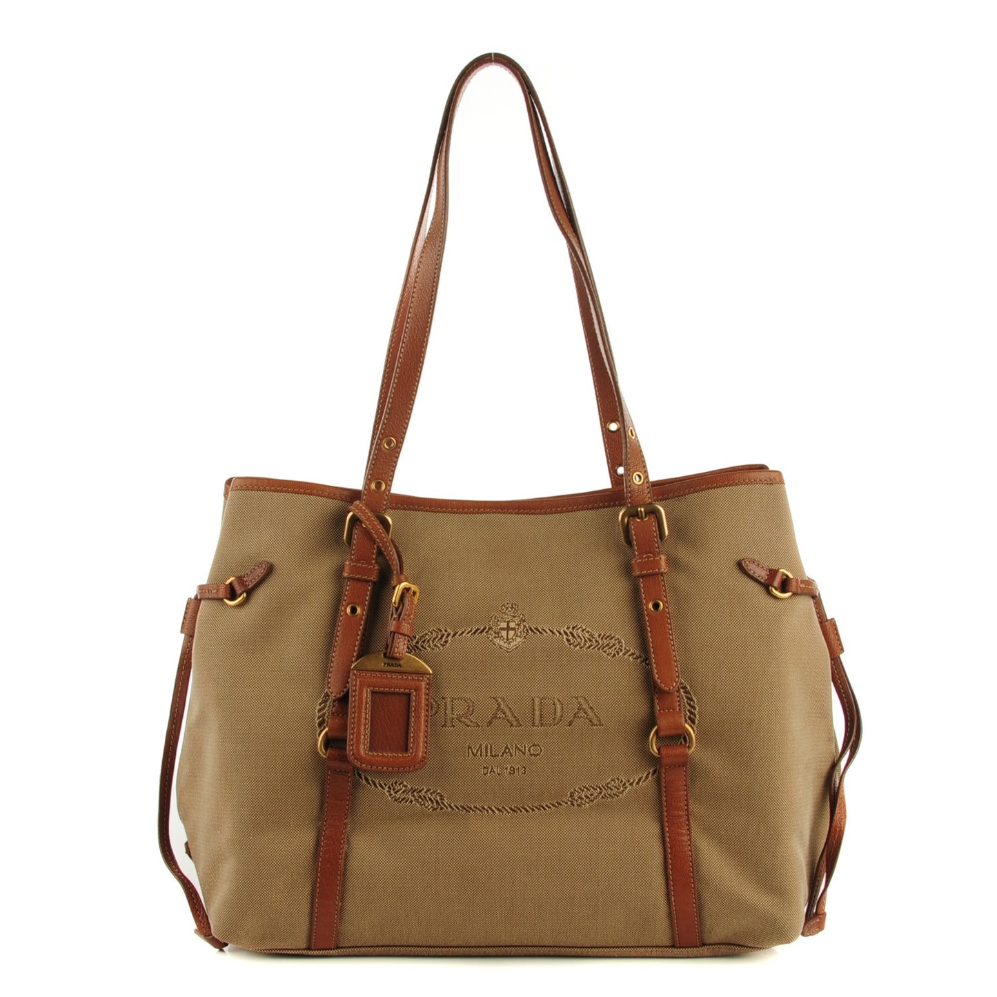 Jacquard Logo Tote Corda Bruciato