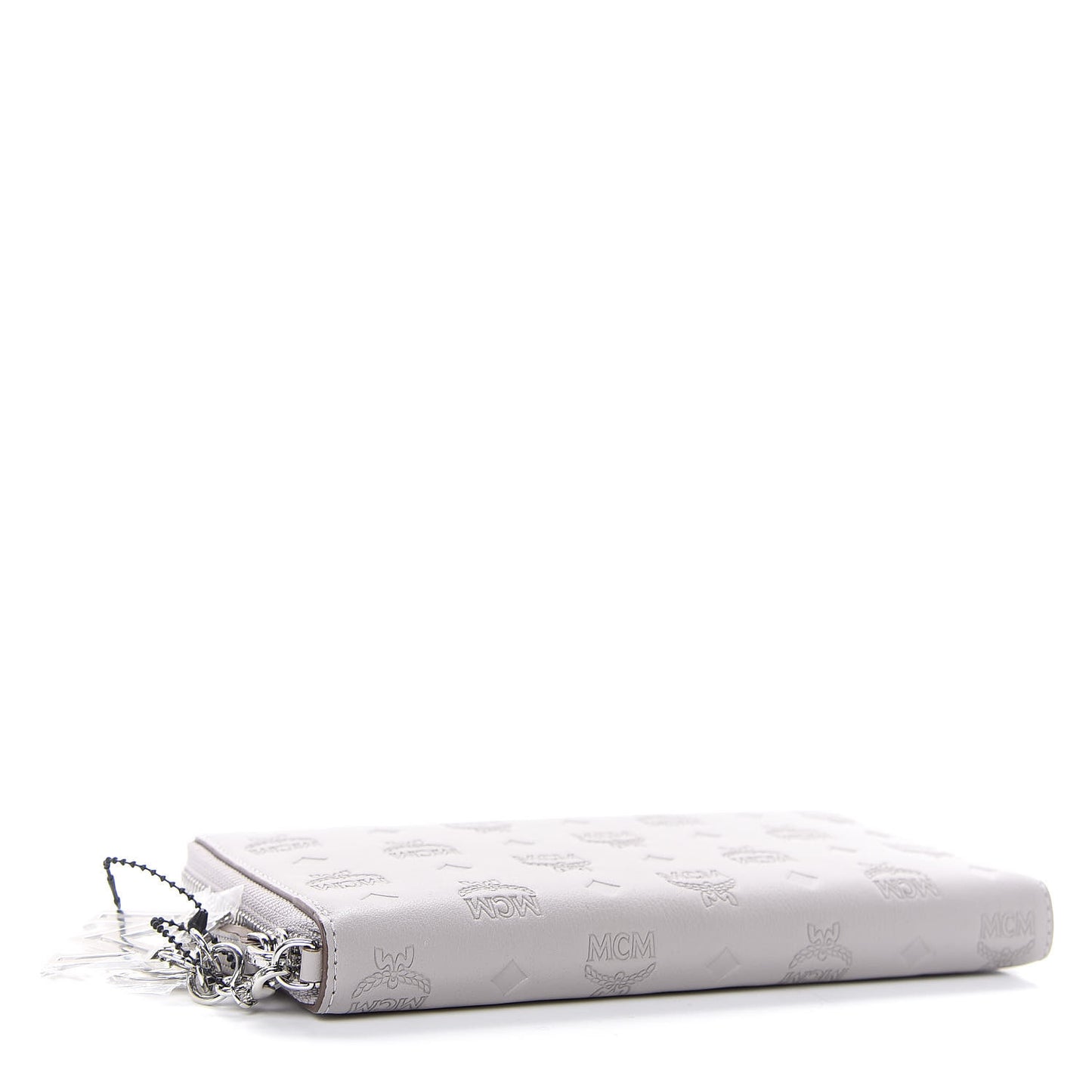 Calfskin Ottomar Monogram Klara Zip Wallet Grey