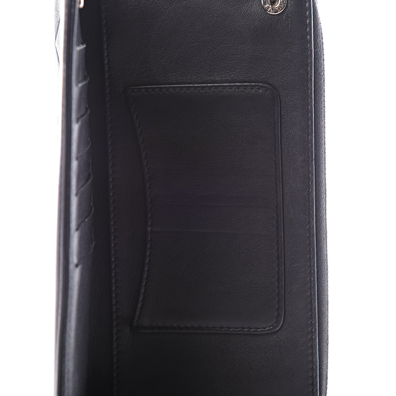 Chanel Lambskin Embossed Logo Wallet Black 9 of 14