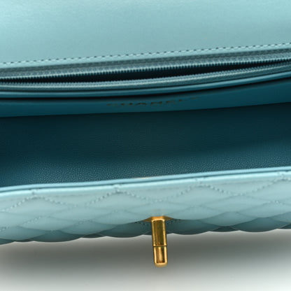 Chanel Lambskin Quilted Mini Strass On Top Flap Blue 5 of 9